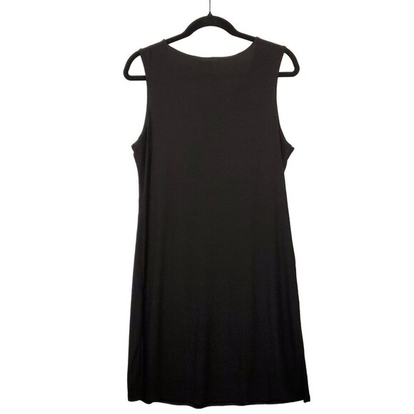 NWOT NY Collection Womens Dress M Black Minimalist Sleek Modern Sophisticated - Picture 2 of 8